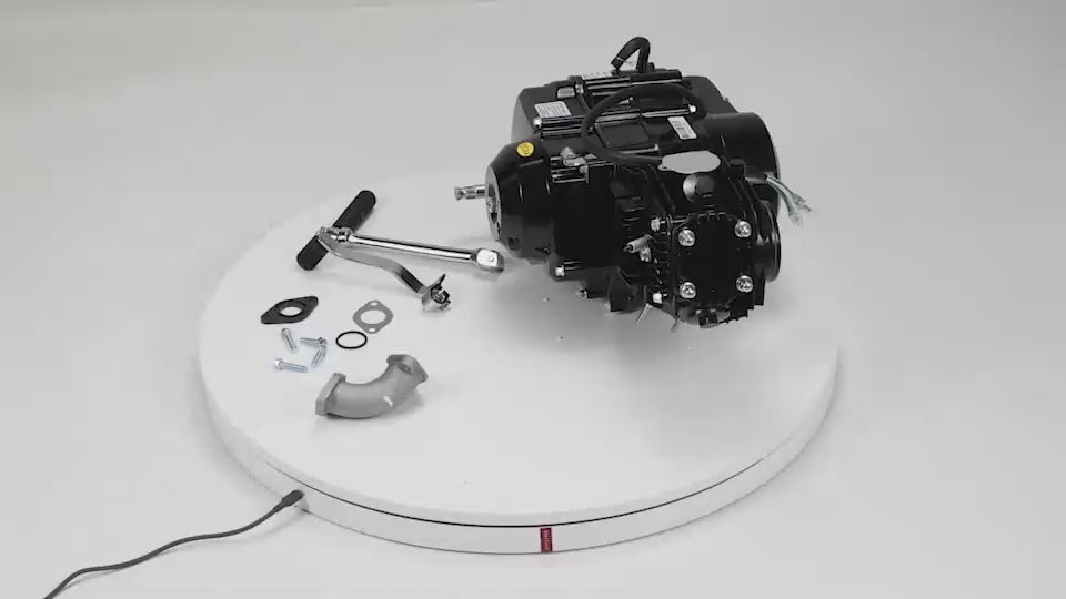 BS3726 - 107cc SEMI AUTO 4 SPEED KICK ONLY ENGINE IN BLACK