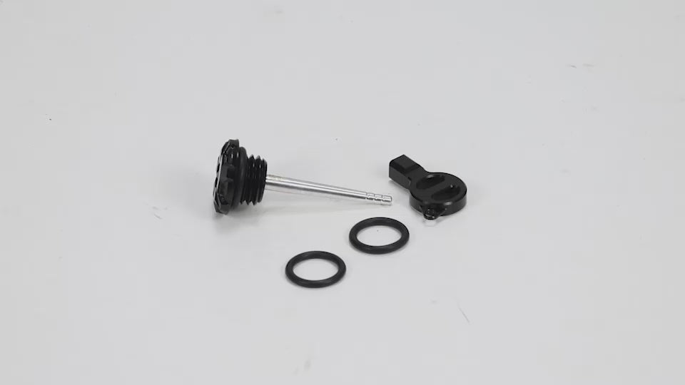 BS4120 - HIGH FINISH CNC OIL CAP IN BLACK FOR HD ENGINES