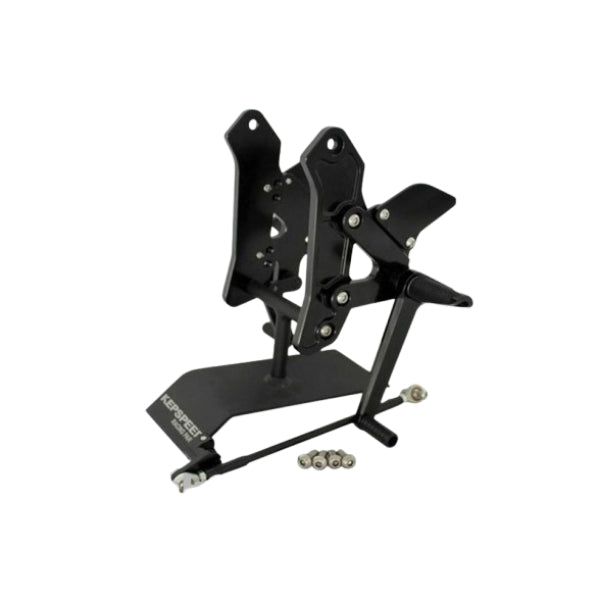 BS1284-BLACK - KP MST Alloy Rear Set for Drum Brake Black