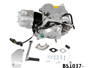 BS3353 - HD Engine YX 50cc 4 speed Manual Elec/Kick Silver