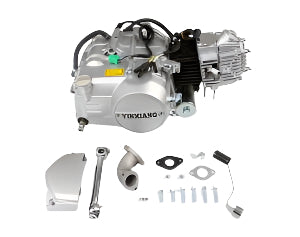 BS3353 - HD Engine YX 50cc 4 speed Manual Elec/Kick Silver