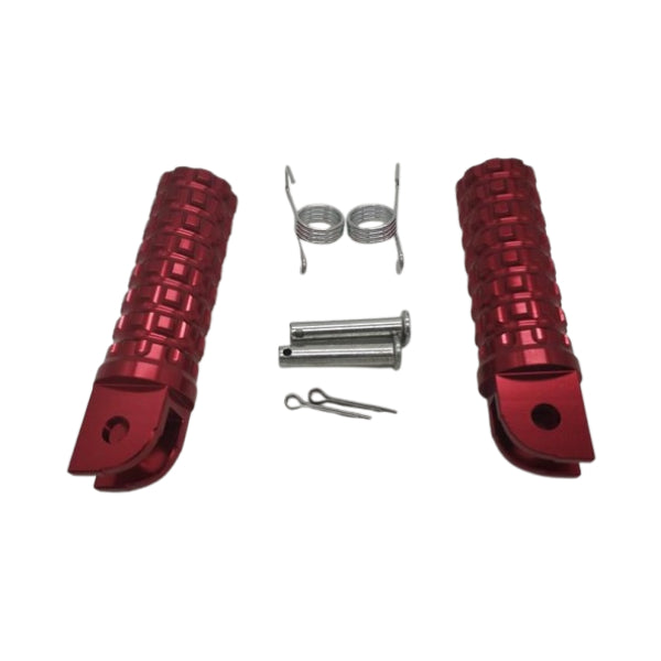 BS3335 - Alloy Foot Pegs New Design in Red Colour