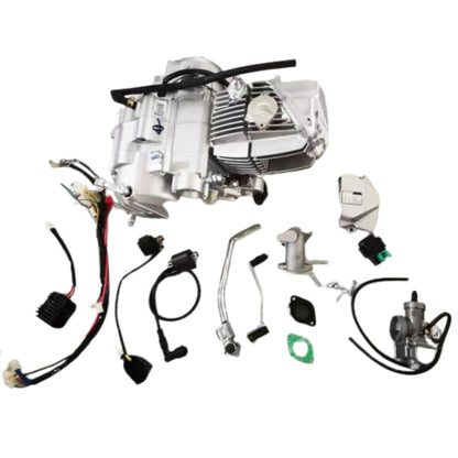 BS1458 - Zongshen 190cc Engine  2 Valves  5 Gears  Silver  with Electrical Starter