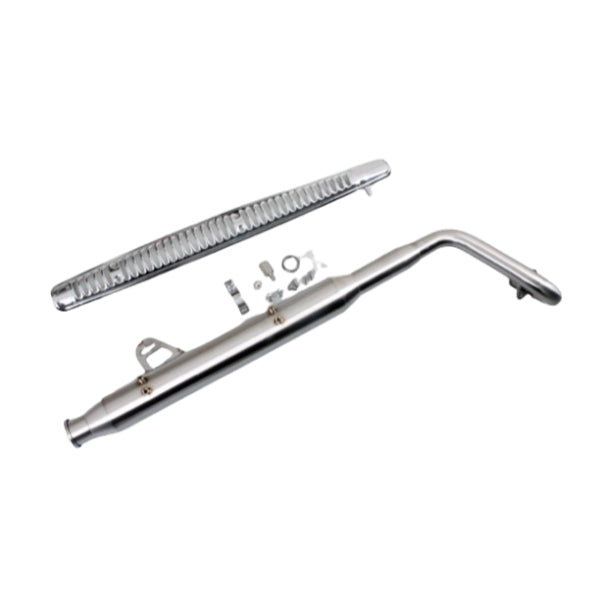 BS3500 - Carbon Performance Dx Upswept S/Steel Exhaust  Fit 50cc to 212cc Engines