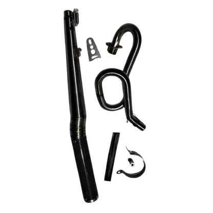 BS2447 - HONDA DAX ST125 CARBON UP SWEPT STAINLESS STEEL WITH LOOP