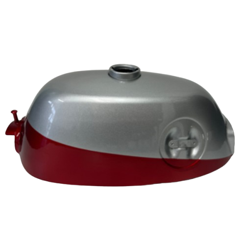 BS2470-SILVER AND RED Z50 TANK ROUND BADGE MODEL