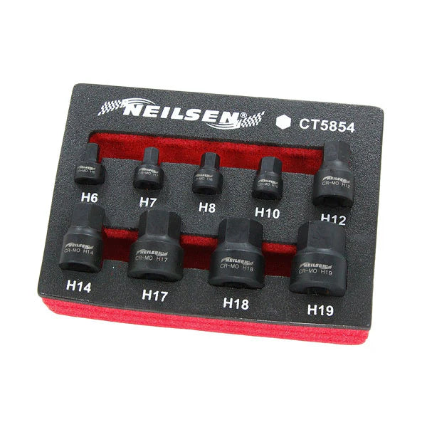 CT5854 - 9pc Impact Hex Bit Set