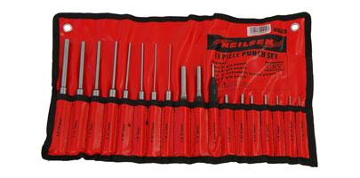 18 PC PUNCH SET IN RED POUCH