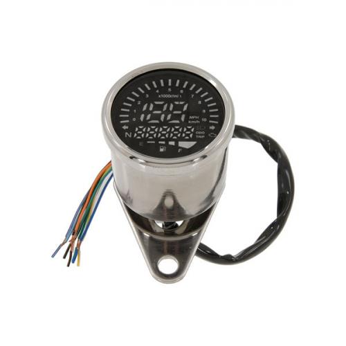  LED SPEEDO AND REV METER ALL IN ONE CHROME CASE