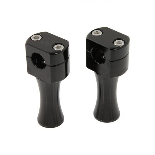 KP ALLOY 100MM POLE BAR RISER BLACK