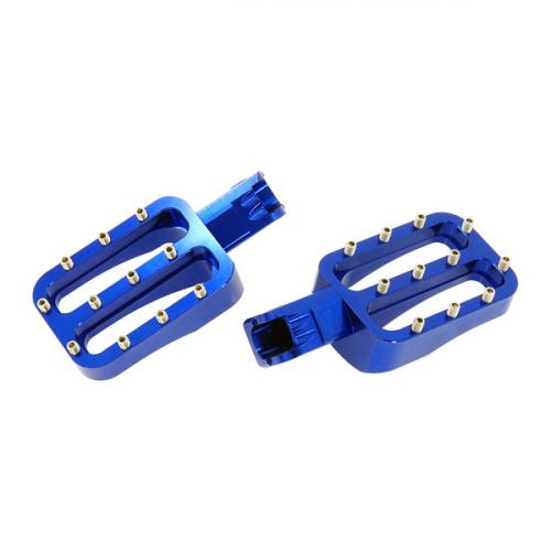 BLUE CNC  Foot Pegs FOR PIT BIKE