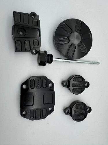 YX50cc and 125  ENGINE CNC PARTS IN BLACK