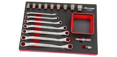 Ring Spanner & Socket Set - 19pc