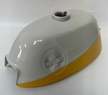 YELLOW AND WHITE Z50 TANK ROUND BADGE MODEL