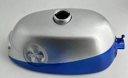 SILVER AND BLUE Z50 TANK ROUND BADGE MODEL