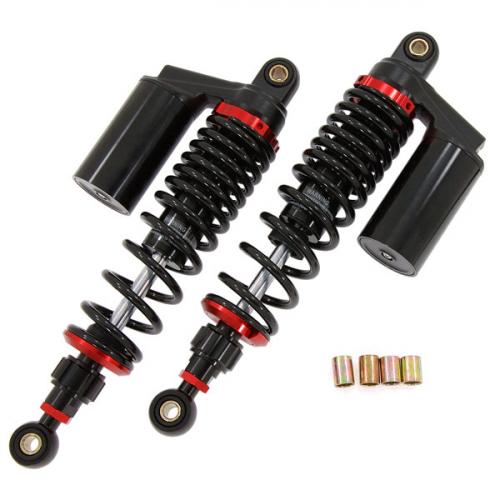 BLACK 330MM REAR SHOCKS WITH CANS