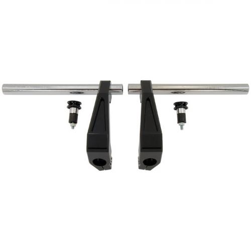 SPLIT HAND BARS BLACK 30MM