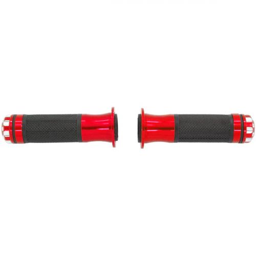 HANDLE BAR GRIPS WITH RED  ENDS