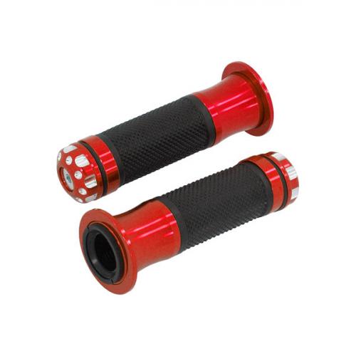 HANDLE BAR GRIPS WITH RED  ENDS