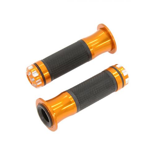 HANDLE BAR GRIPS WITH GOLD  ENDS