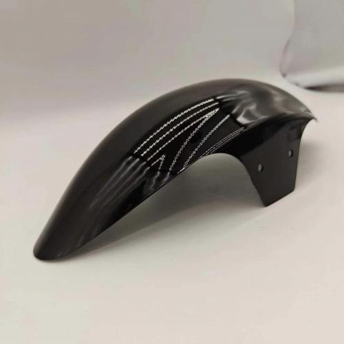 BLACK FRONT FENDER WITH FORK BRACKETS