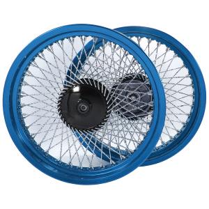 CUB 72 TWISTED SPOKE BLUE ALLOY RIMS  3.0J X 17