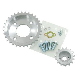 DX 15MM OFF SET FRONT AND REAR SPROCKETS 17/38TH