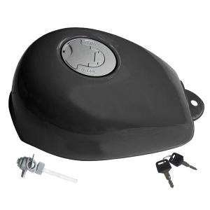 BLACK MUNK TANK WITH FLAT FUEL CAP