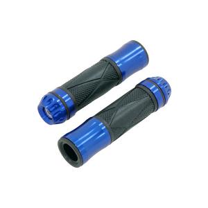 HANDLE BAR GRIPS WITH BLUE ENDS