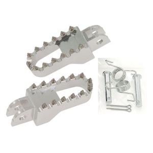 DX AND MUNK CNC Aluminum alloy foot set with nails SILVER